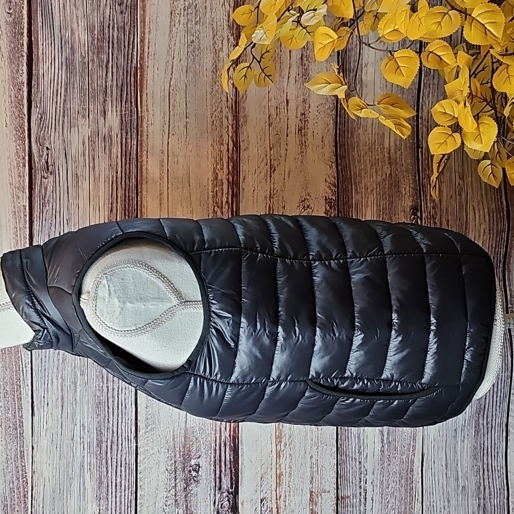 NEW BLACK POLAR EDGE NYLON SLEEVELESS PUFFER VEST - Picture 7 of 12